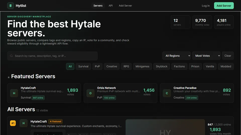 Hytlist preview